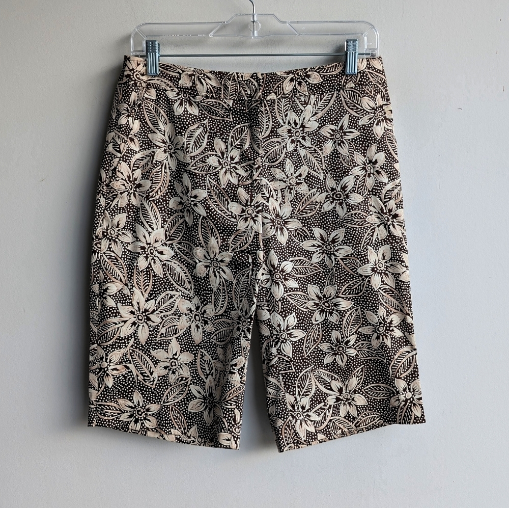 Talbots Brown Floral Shorts